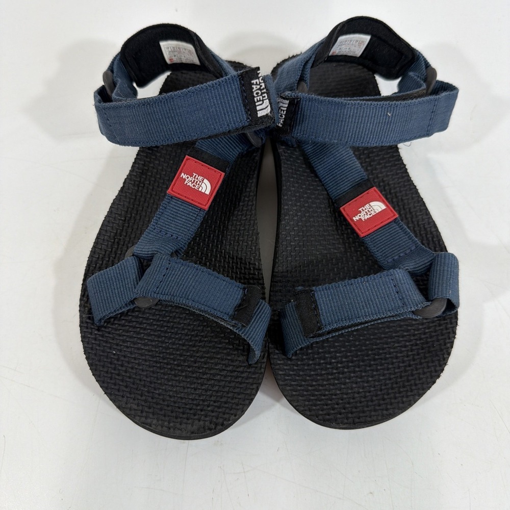Youth Boys The North Face Nylon Strap Hook & Eye Sandals Navy Size 1